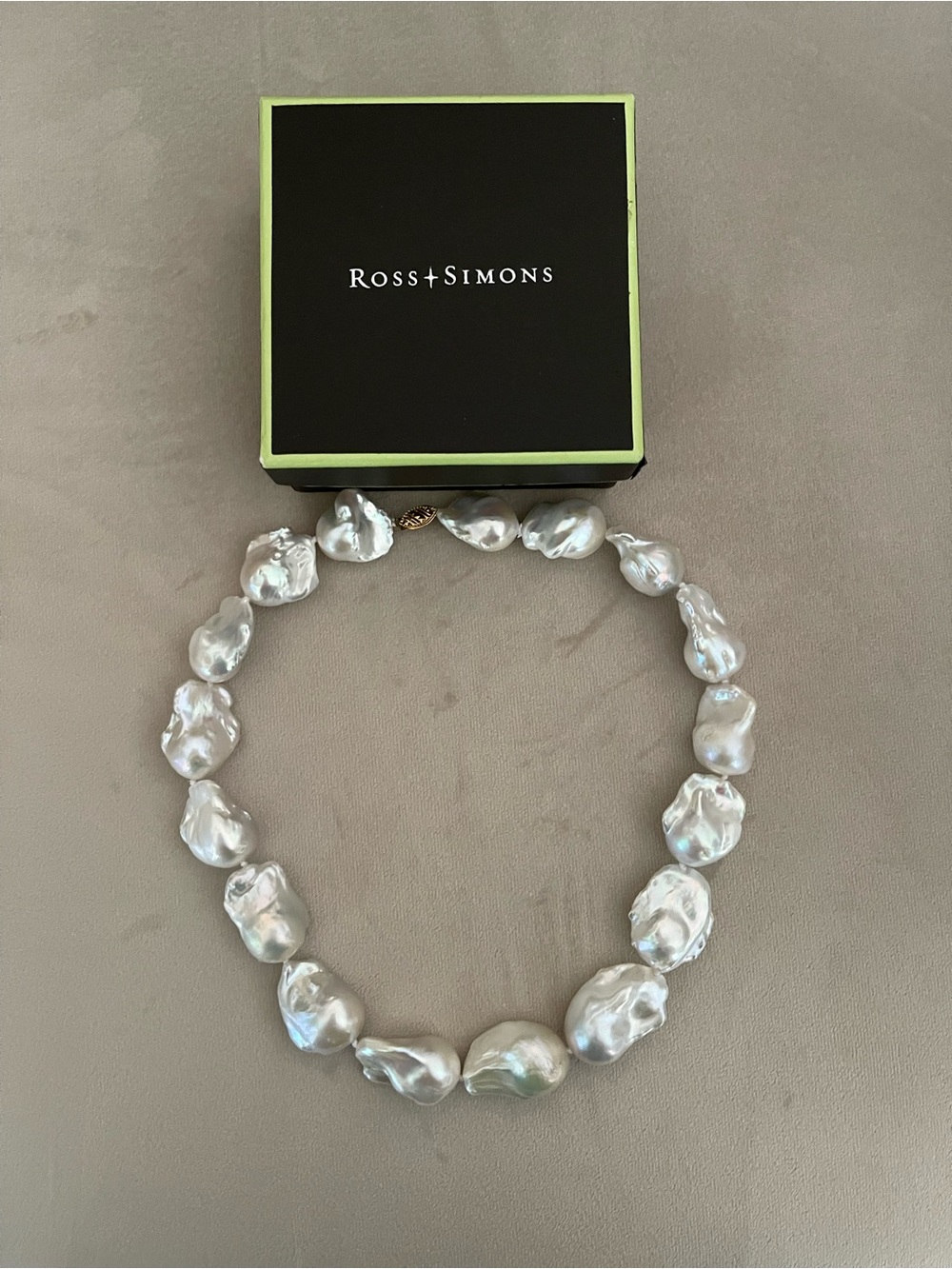 ROSS-SIMONS Cultured Baroque Pearl Necklace with 14Kt Yellow Gold